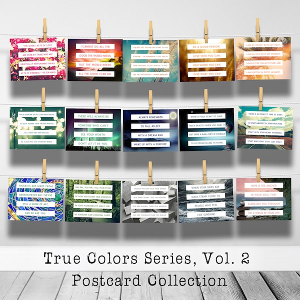 Glossy Postcards Etsy