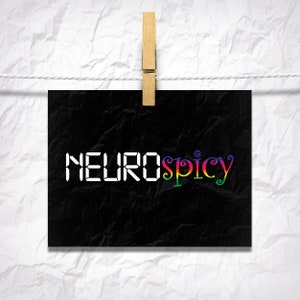 Neurospicy Glossy Postcards Nerdy Life Pop Culture Collection