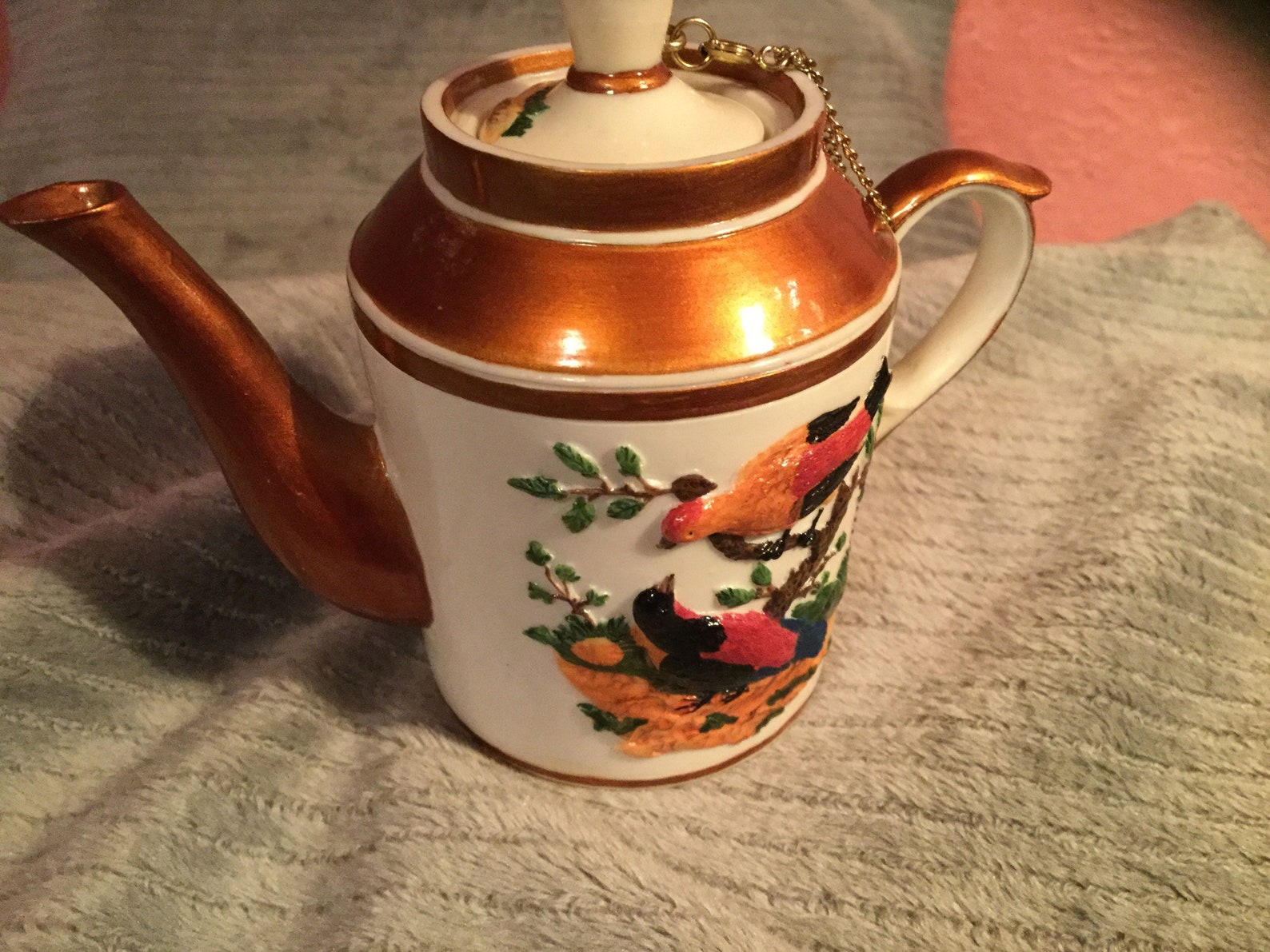 Nini Redbird Teapot Incense Burner Etsy