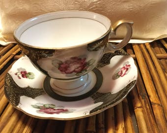 Bond China Cup and Saucer Made in Japan by L&M