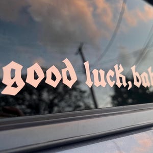 Good Luck Decal