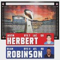 Fantasy Football Draft Board Kit 2026 - IMAGE 1" x 4" Stickers & 36" x 55" FIELD Glossy Poster