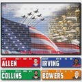 Fantasy Football Draft Board Kit 2025 - IMAGE 1" x 4" MOVEABLE Player Stickers & 36" x 55" Full Color Glossy Draft Poster