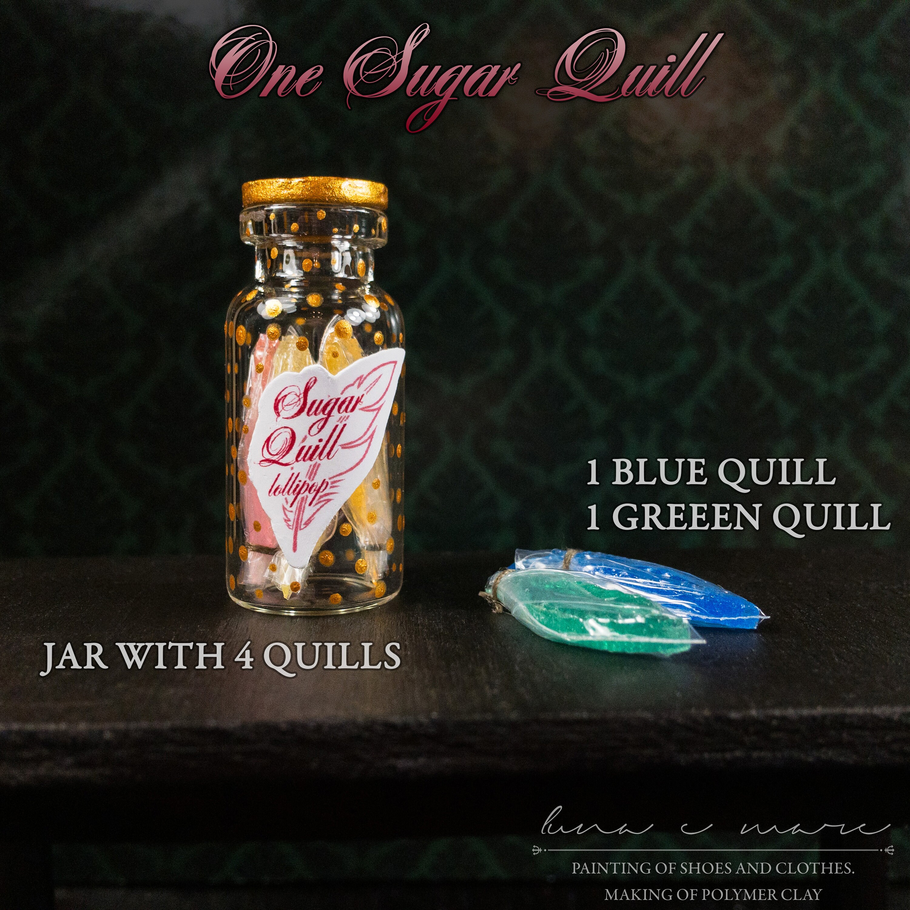 SUGAR QUILLS 112 miniature for dollhouses. Sweets for Etsy