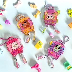 ハンドヘルドデジタルペッツファンアートアクリルキーホルダー2.5インチWAVE 2