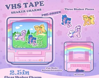 OG Little Ponies Fan Art Acrylic Shaker Charms 2.5 Inches [PRE ORDER]