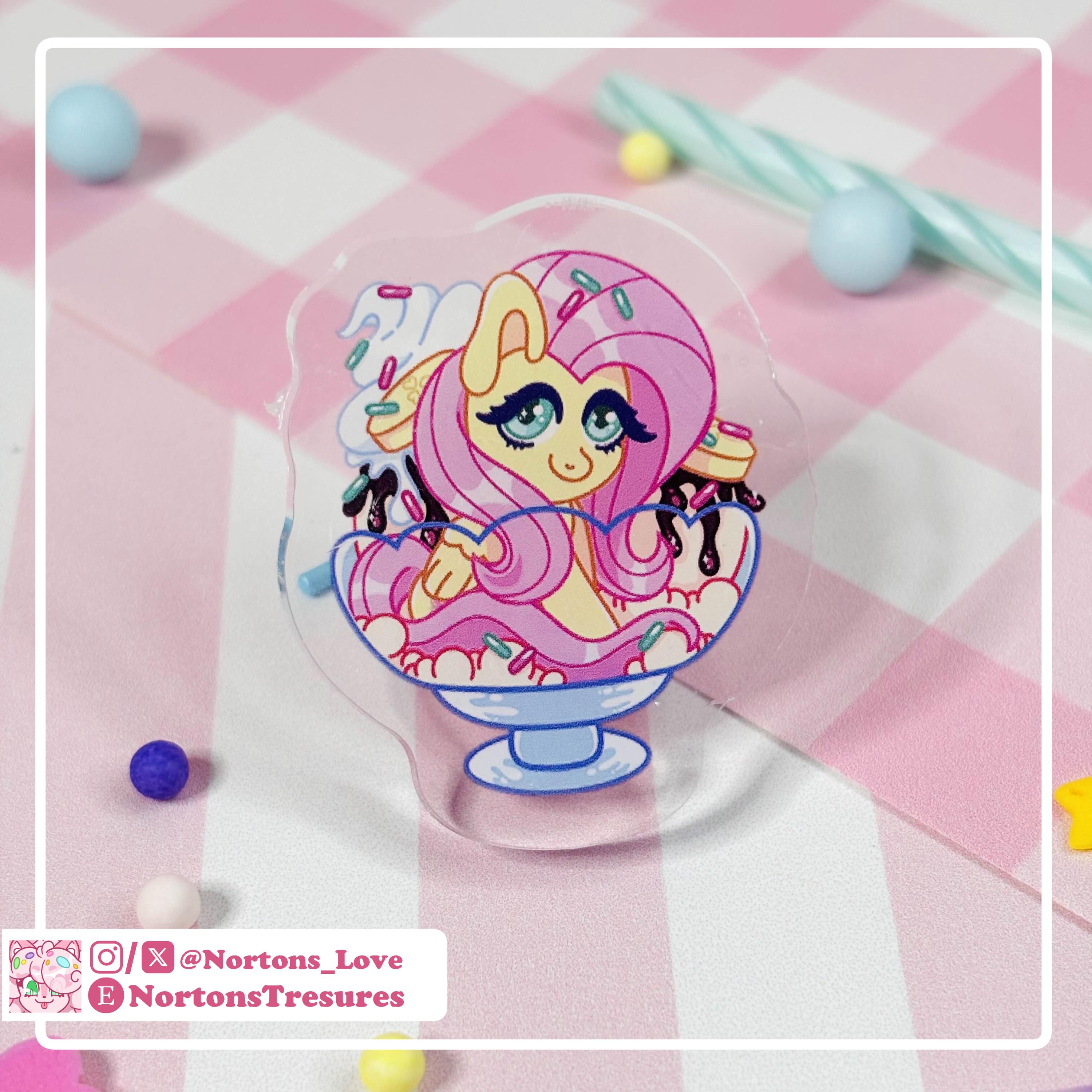 MLP Acrylic Pins 1.5 Inches - Fan Made- Sweet Treats - Childhood ...