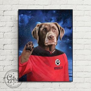 Custom Dog/Cat/Human Movie Character Digital File Portrait . Custom Jean Animal Pet Portrait . Funny Portrait . Movies Custom Portrait