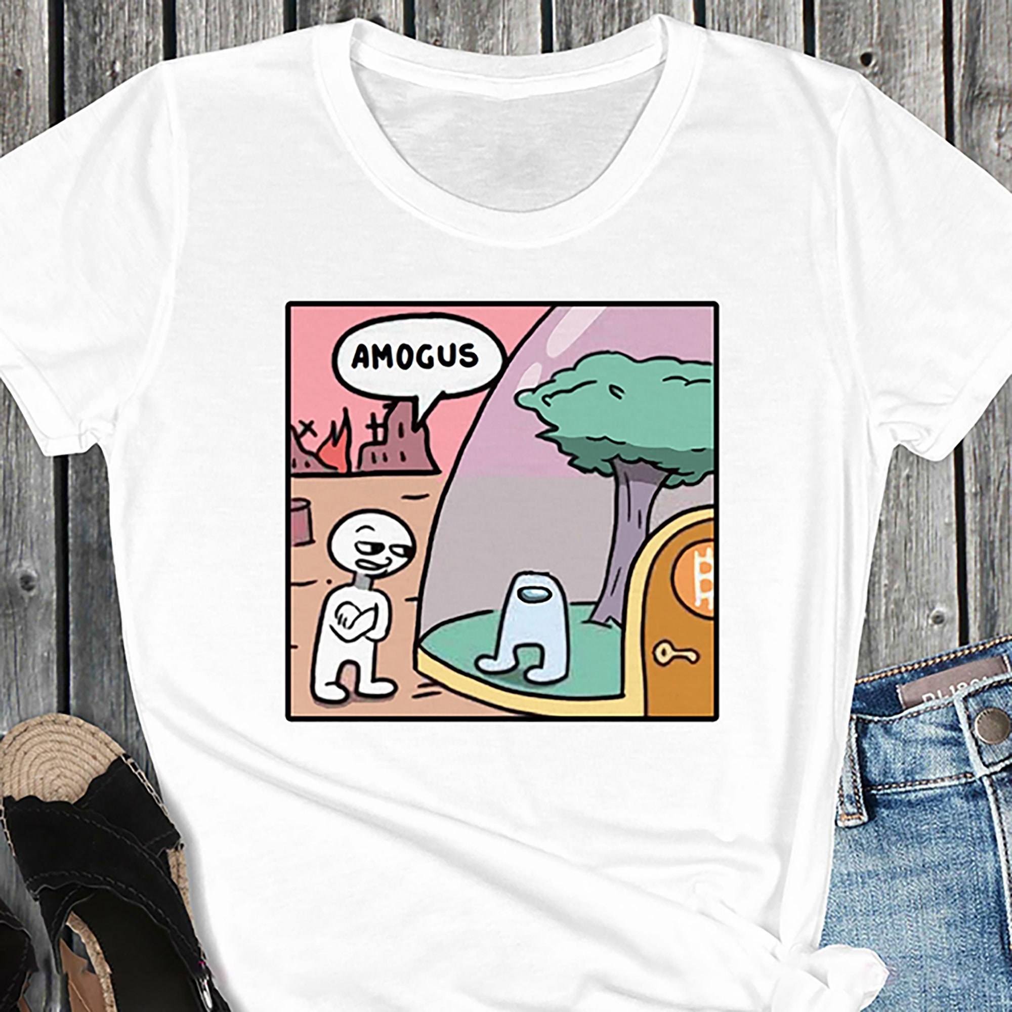 Amogus Meme Shirt Funny Meme Shirt Among Us Game Shirt | Etsy