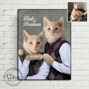 Custom Step Brothers Pet Portrait: Funny Movie Gift (Digital File)