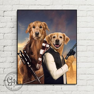 Custom Pet Portrait: Funny Movie Character Art (Digital File)