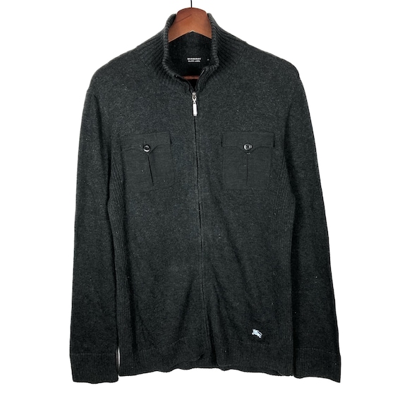 Burberry black label zipper pocket jacket sweatshi