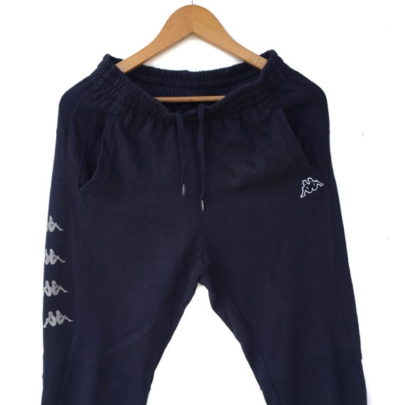 Kappa jogger pants side tape blue black colour vin
