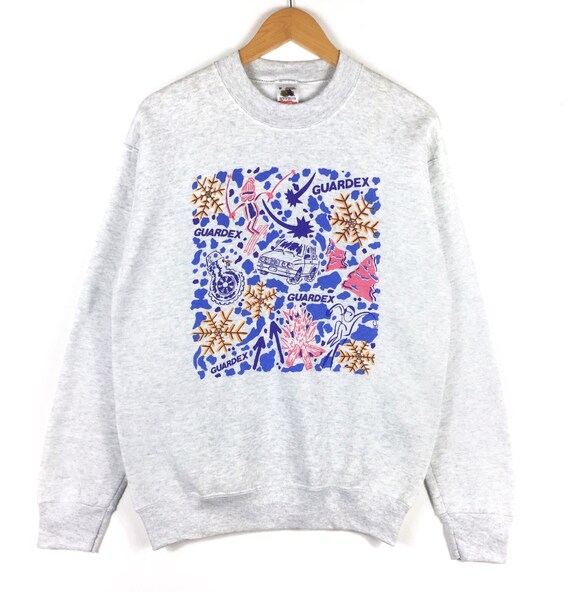Vintage 90's 80's guardex multicolor sweatshirt bi