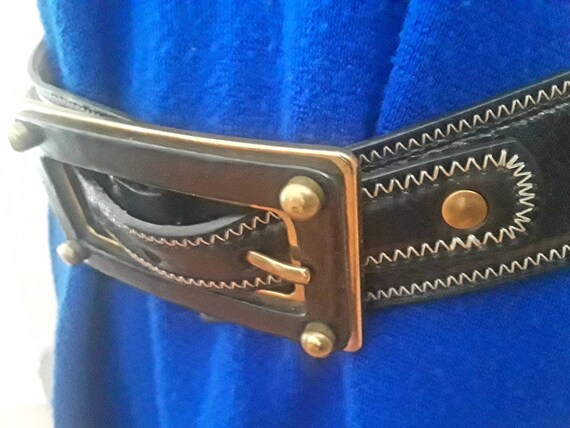 TRACY REESE Vintage Designer Black Leather Ladies