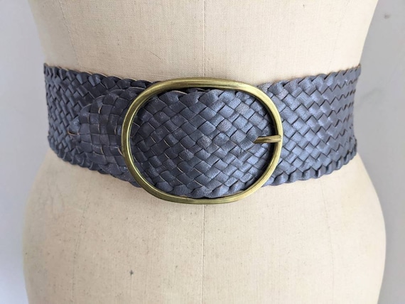 VINTAGE 80s OMEGA BRAID Vintage Extra-wide Braided Patent  display picture 3
