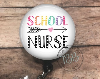 Heart Drip ID Badge Reel Holder Clip Holder Retractable Nurse Cute RN Medical