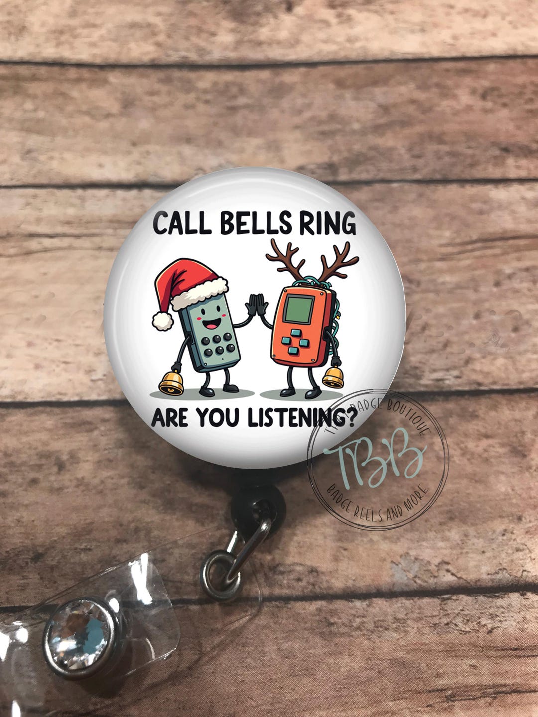 Call Bells Ring Are You Listening - Retractable Badge Reel - Badge Reel ...