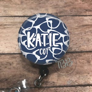 Personalized eyeglasses - retractable badge reel - badge reel - badge clip - lanyard - stethoscope ID tag - carabiner - magnet back