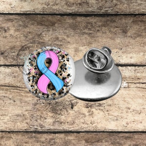badge pin - leopard pregnancy infant loss awareness - miscarriage awareness - uniform pin - lapel pin - badge pin - lanyard pin - pinback
