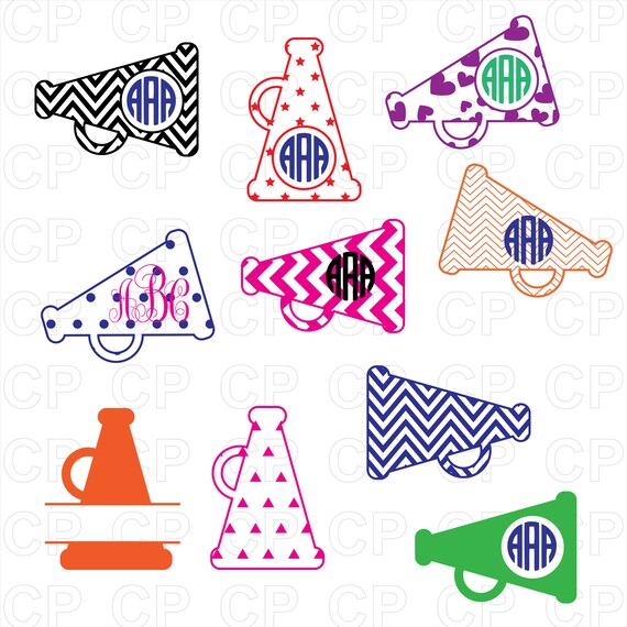 Download Megaphone Monogram Bundle Svg Megaphone Svg Bundle Etsy