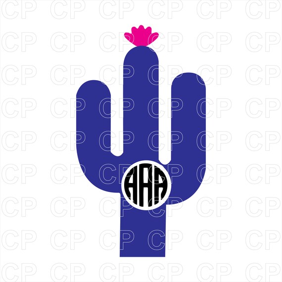 Download Free Cactus Svg Cut Files Cactus Clipart Cactus Monogram Frames Etsy SVG Cut Files