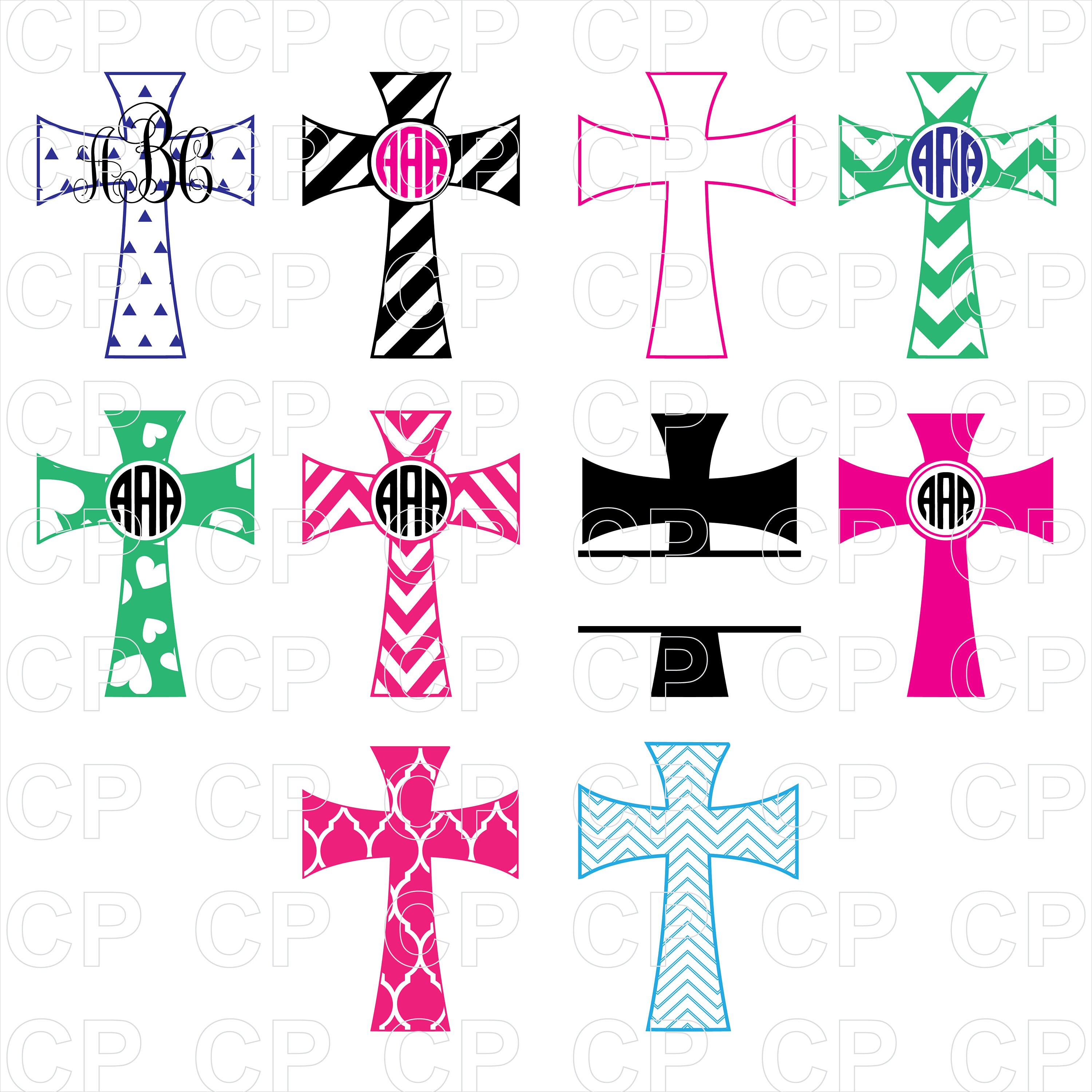 Download Cross Svg Monogram Bundle Svg Cross Svg Bundle Svg Cross Etsy