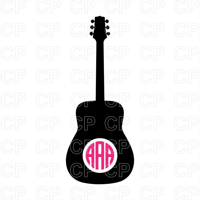 Download Guitar Svg Cut Files Guitar Monogram Frames Cut Files For Cricut Silhouette Studio Digital Download Guitar Clipart Craft Supplies Tools Collage Sheets Citylightschool Com