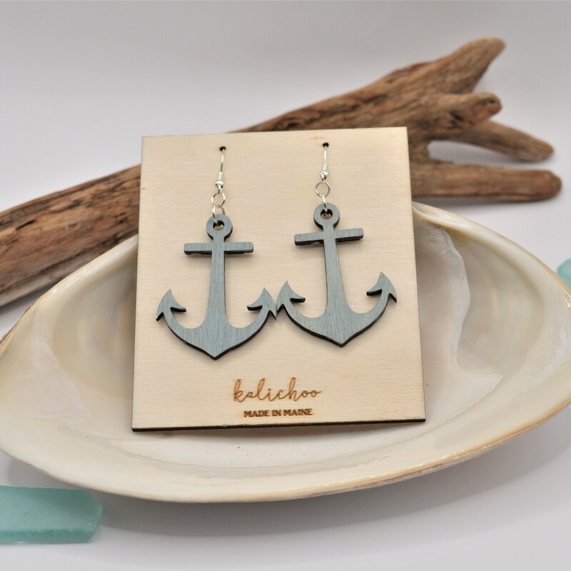 Nautical Dangle Earrings - Etsy