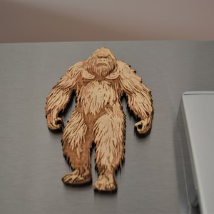 Bigfoot Sasquatch Fridge Magnet, Cryptid Gift for Dad