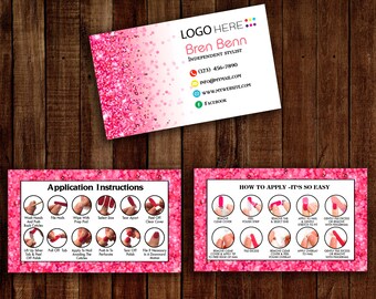Color Street Business Cards Printable Color Street Twosie