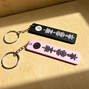 Personalised Spotify code keychain | Custom 3D Printed Personalised Gift
