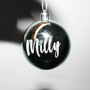 Personalised Bauble Text Decal Sticker Custom Christmas Stickers - Australia