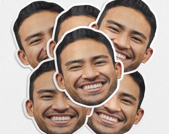 Personalisierte Kopf Aufkleber - Personalisierte Gesichtsaufkleber von Photo Gift