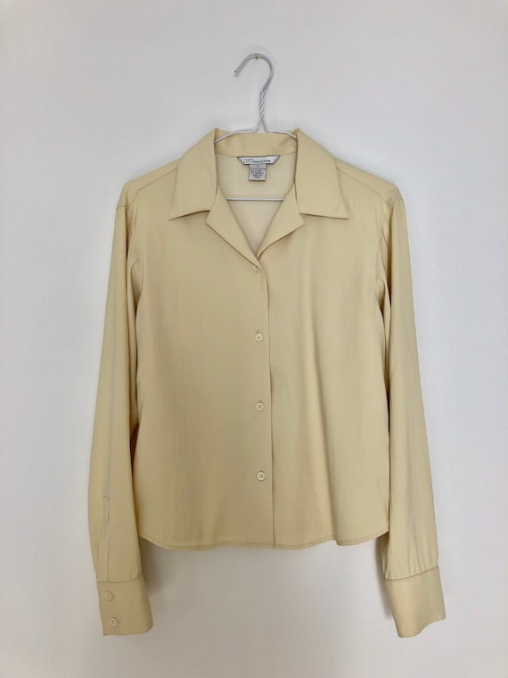 Vintage 'GUESS COLLECTION' Buttery Yellow Button U