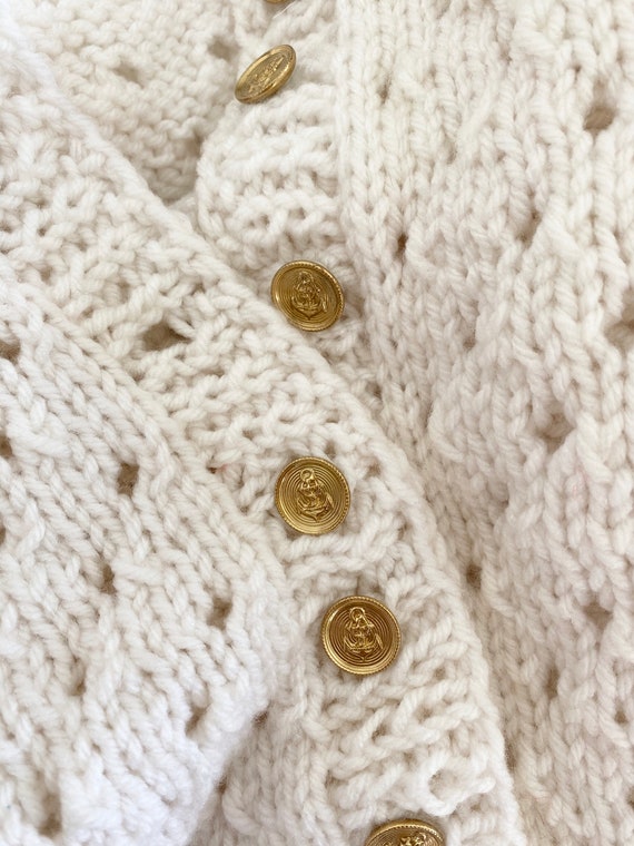 Vintage Knit Button Up Cardigan