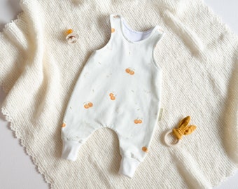 Baby Strampler Mädchen creme, Bio Babykleidung,