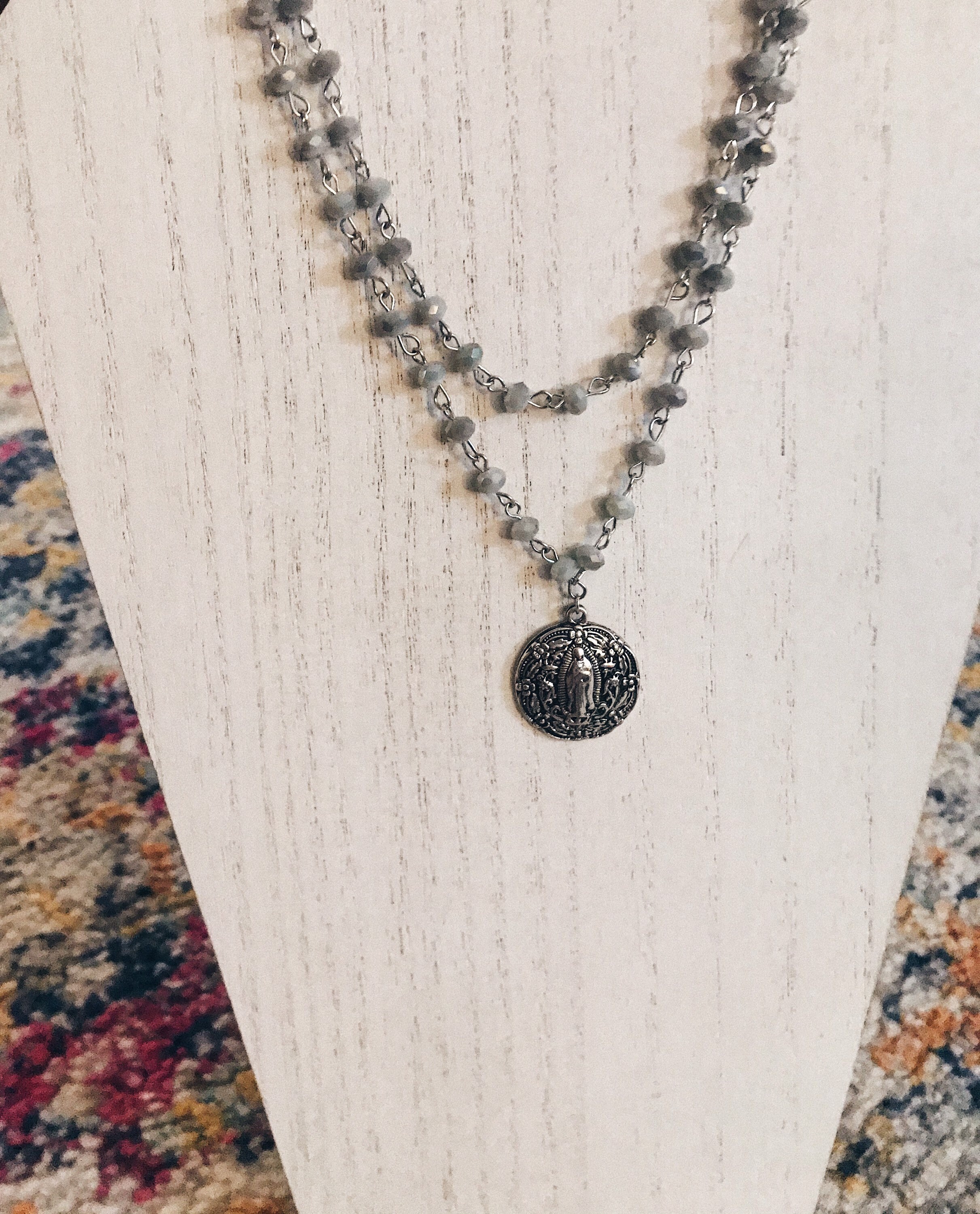 Our Lady of Guadalupe necklace Etsy