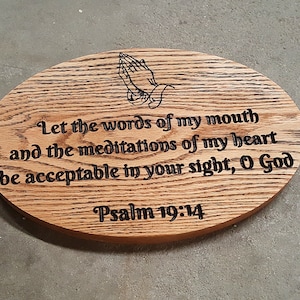Custom Prayer Plaque