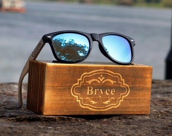 Engraved Groomsmen Sunglasses, Groomsmen Gifts, Personalized Wooden Sunglasses, Bachelor Party Gift, Wedding Gifts, Best Man Proposal