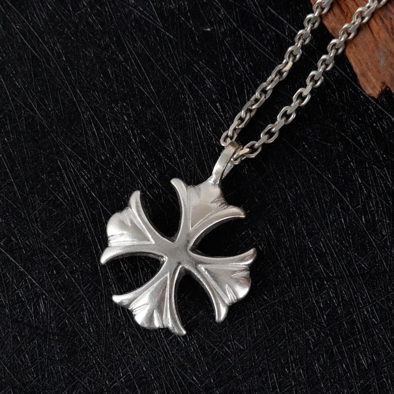925 Sterling Silver Cross Necklace Gothic Pendant, Religious Charm ...