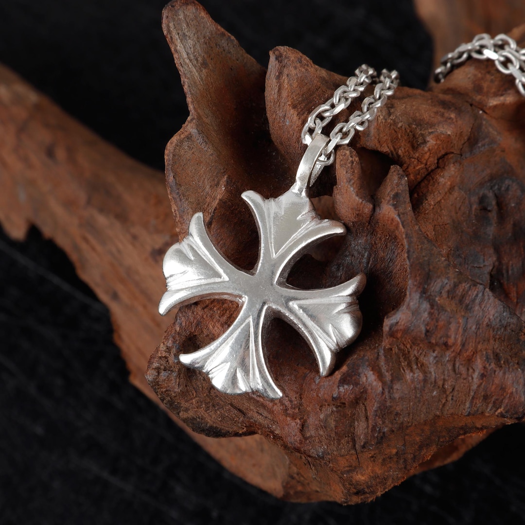 925 Sterling Silver Cross Necklace Gothic Pendant, Religious Charm ...