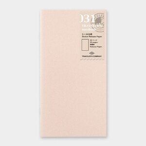 Traveler&#39;s Notebook Sticker Release Paper Refill &lt;Regular size &gt;