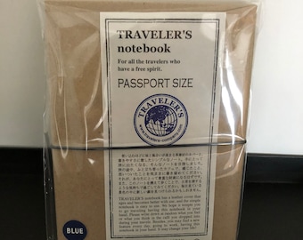 2018 BLUE EDITION Passport Size Traveler's Notebook