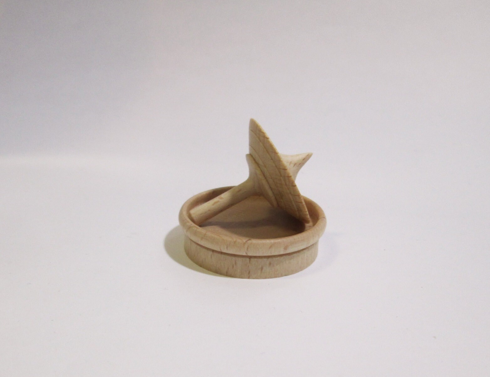 Petite Toupie sur Son Plateau, Bois de Hêtre, Tournage Manuel | 16