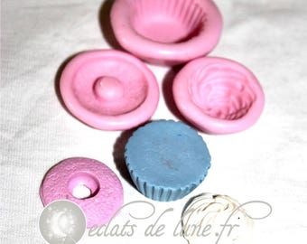 Moule kit cupcake 3D avec la base, le gateau et la chantilly 25/11mm