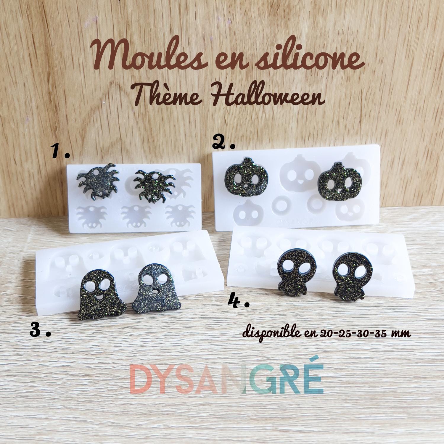 Oule à Chocolat En Silicone Pour Halloween - 18 Cavités Chauves-souris