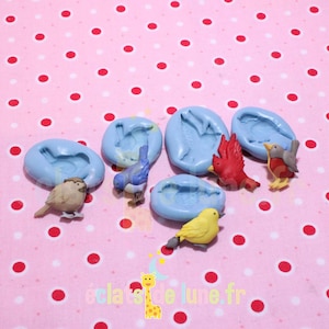 Silicone molds small sparrows. Model of your choice. 20mm