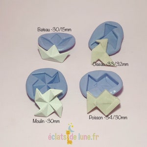 Origami boat silicone mold 30/15 mm