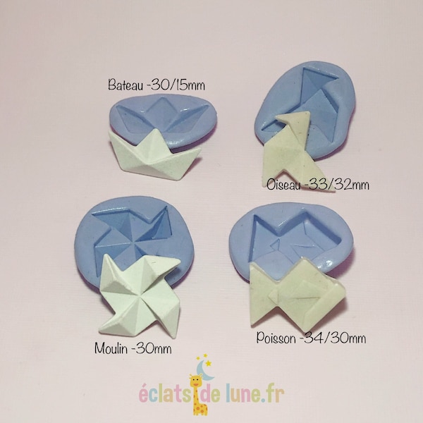 Moule silicone Origami bateau 30/15 mm